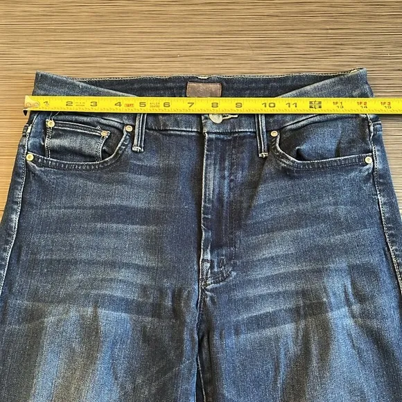 Mother Women’s High Waisted Looker Dark Wash Skinny Jeans Sz 28 Stretch