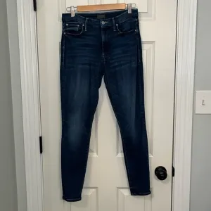 Mother Women’s High Waisted Looker Dark Wash Skinny Jeans Sz 28 Stretch