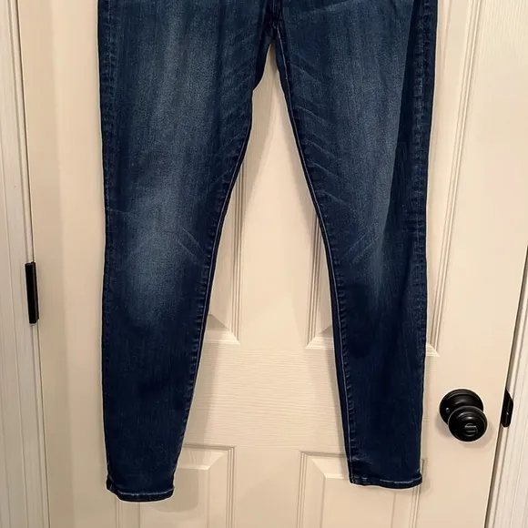 Mother Women’s High Waisted Looker Dark Wash Skinny Jeans Sz 28 Stretch