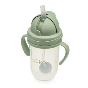 noüka Non-Spill Weighted Straw Cup  9 oz - Moss (Min. of 2 PK, Multiples of 2 PK)