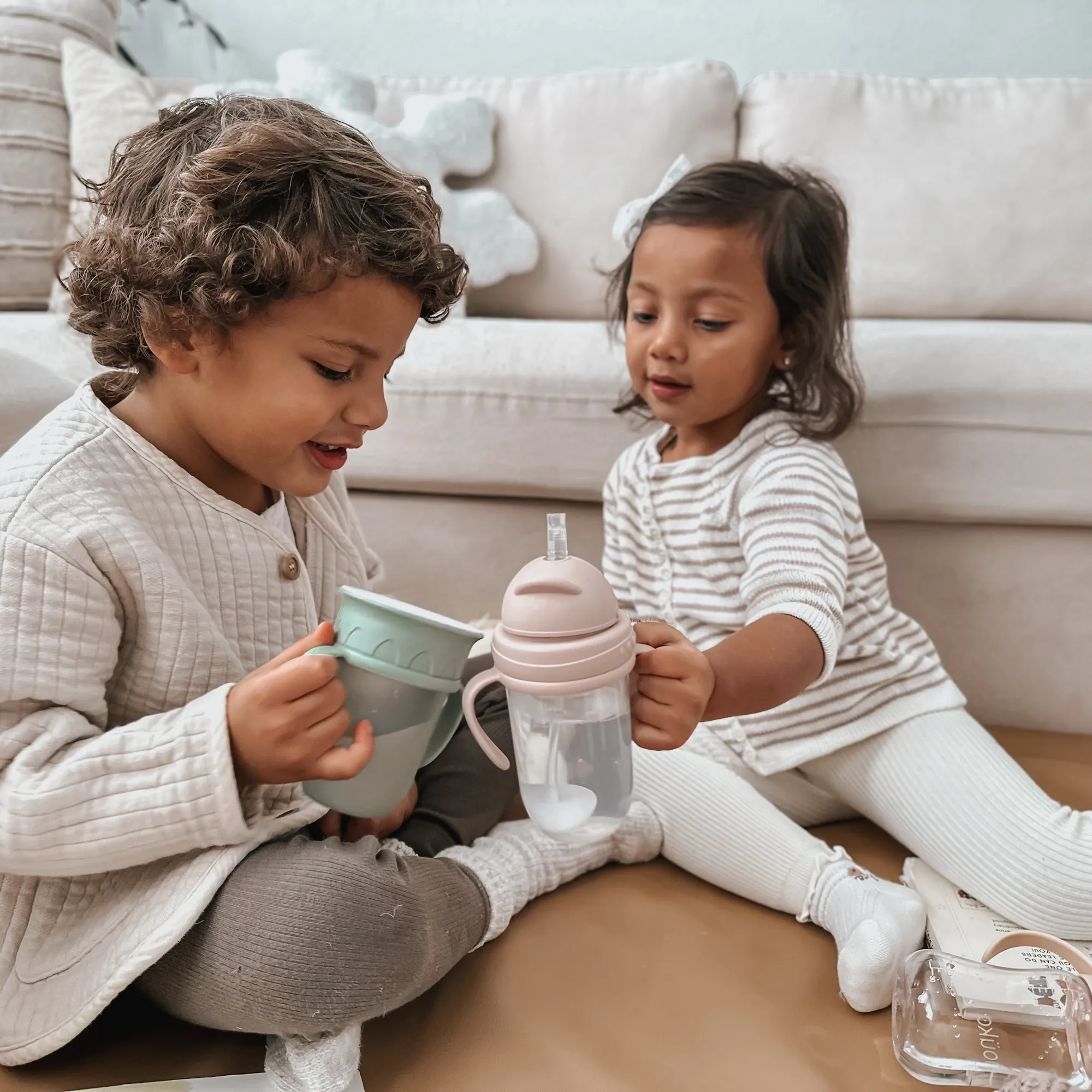 noüka Non-Spill Weighted Straw Cup 9 oz - Wave (Min. of 2 PK, Multiples of 2 PK)