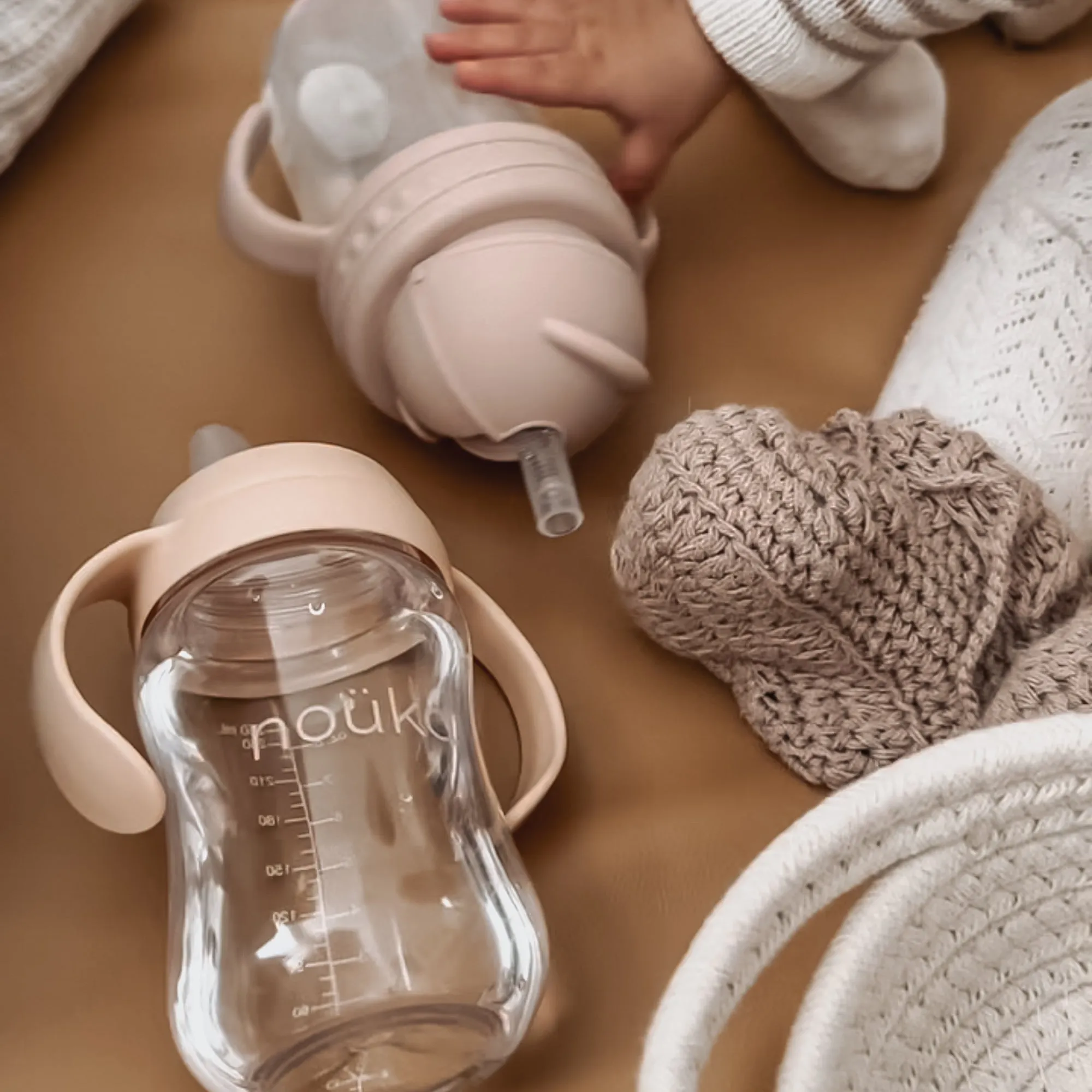 noüka Non-Spill Weighted Straw Cup 9 oz - Wave (Min. of 2 PK, Multiples of 2 PK)