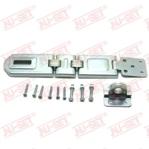 NuSet 7-1/2" Hasp, Double-Hinge, Flexible, Rolled Edge