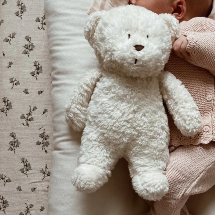 Organic Cotton Humming Bear with Night Light (Polar)