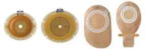 Ostomy Barrier Sensura Flex Pre-Cut, Flexible Double Layer Adhesive 1-3/8" Flange Green Code 7/8" (#11312, Sold Per Box)