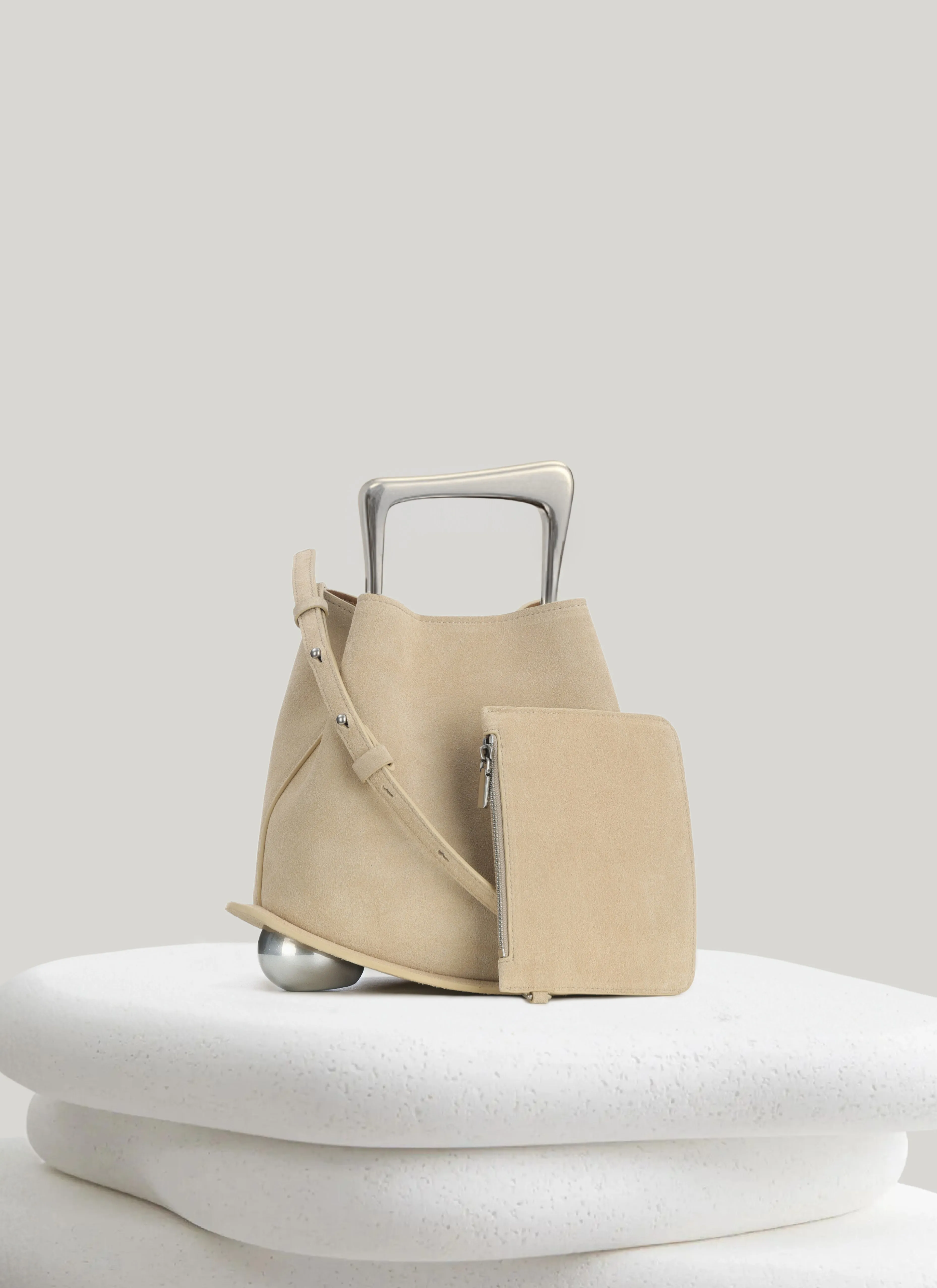 Ozzy Suede Bag - Sand