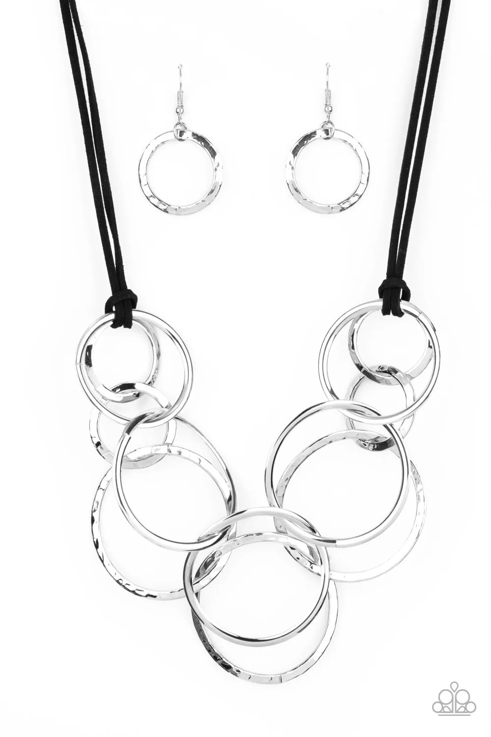 Paparazzi Spiraling Out of COUTURE Necklace Silver