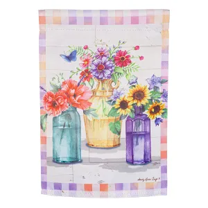 Patchwork Garden Suede Garden Flag,14s11371