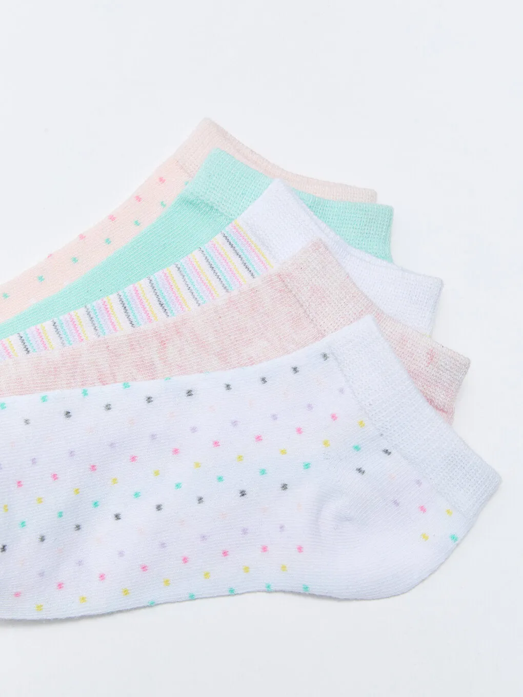 Patterned Women's Booties Socks Pack of 5