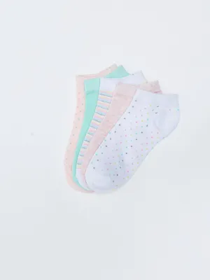Patterned Women's Booties Socks Pack of 5