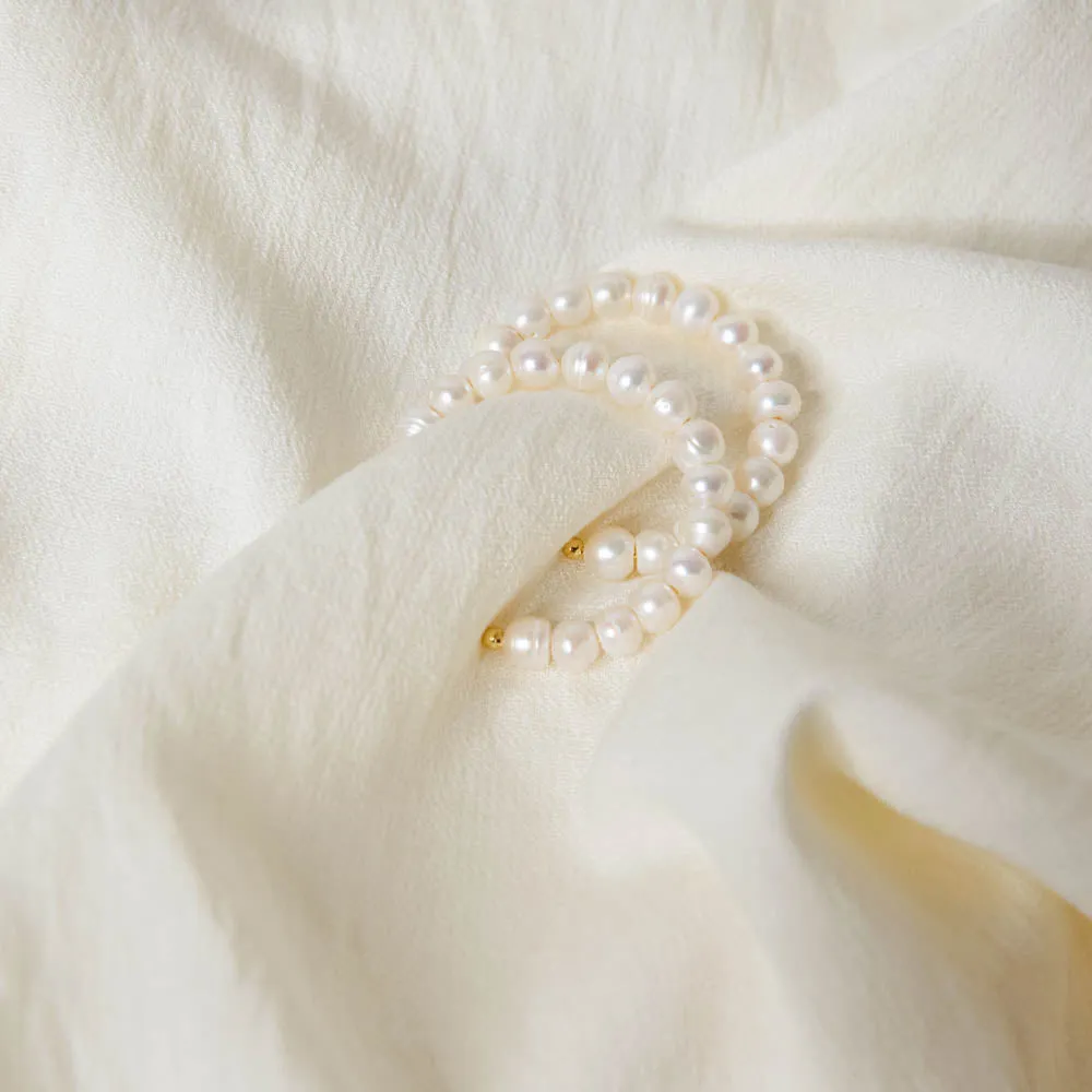 Pearl Hoop Earrings