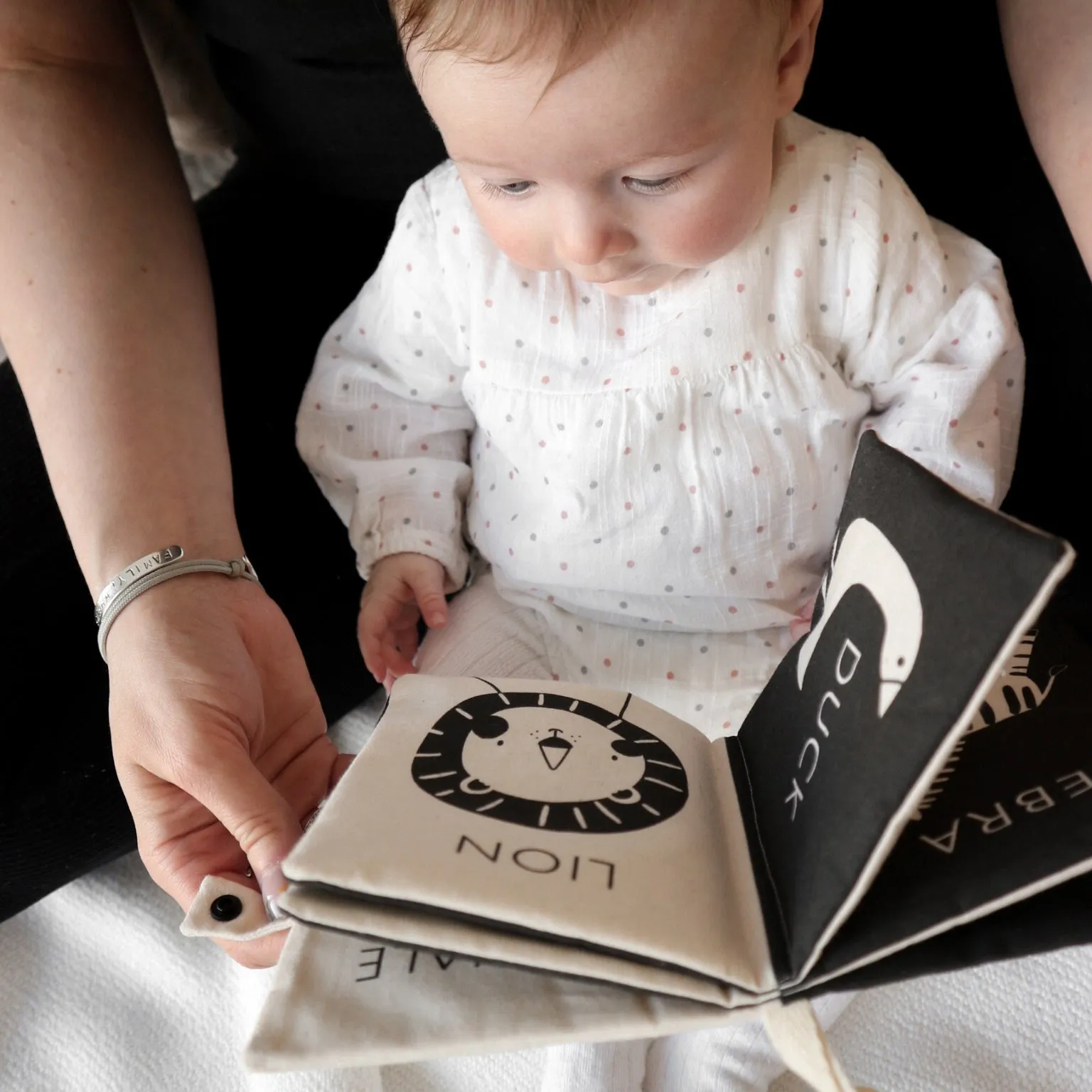 Personalised first animals soft crinkle baby book