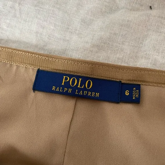 Polo Ralph Lauren slit suede skirt