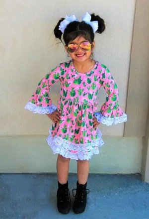 Pretty in Pink Cactus Dress