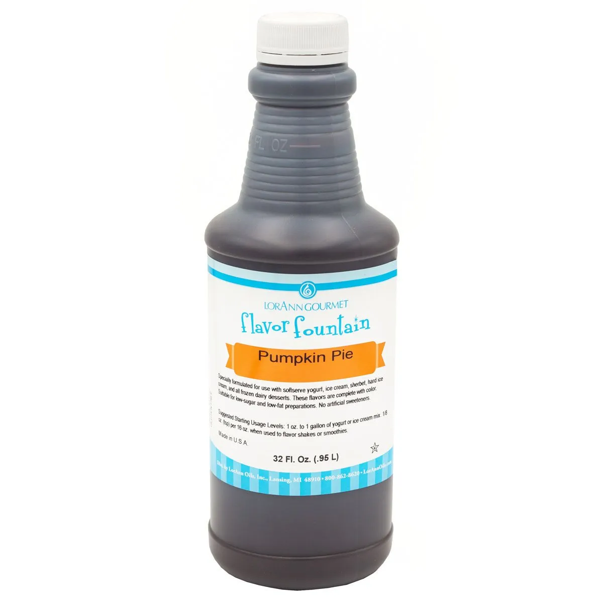 Pumpkin Pie Flavor - 4 oz. - 32 oz. - Ice Cream and Beverage Flavors - LorAnn Oils - Canadian Distribution