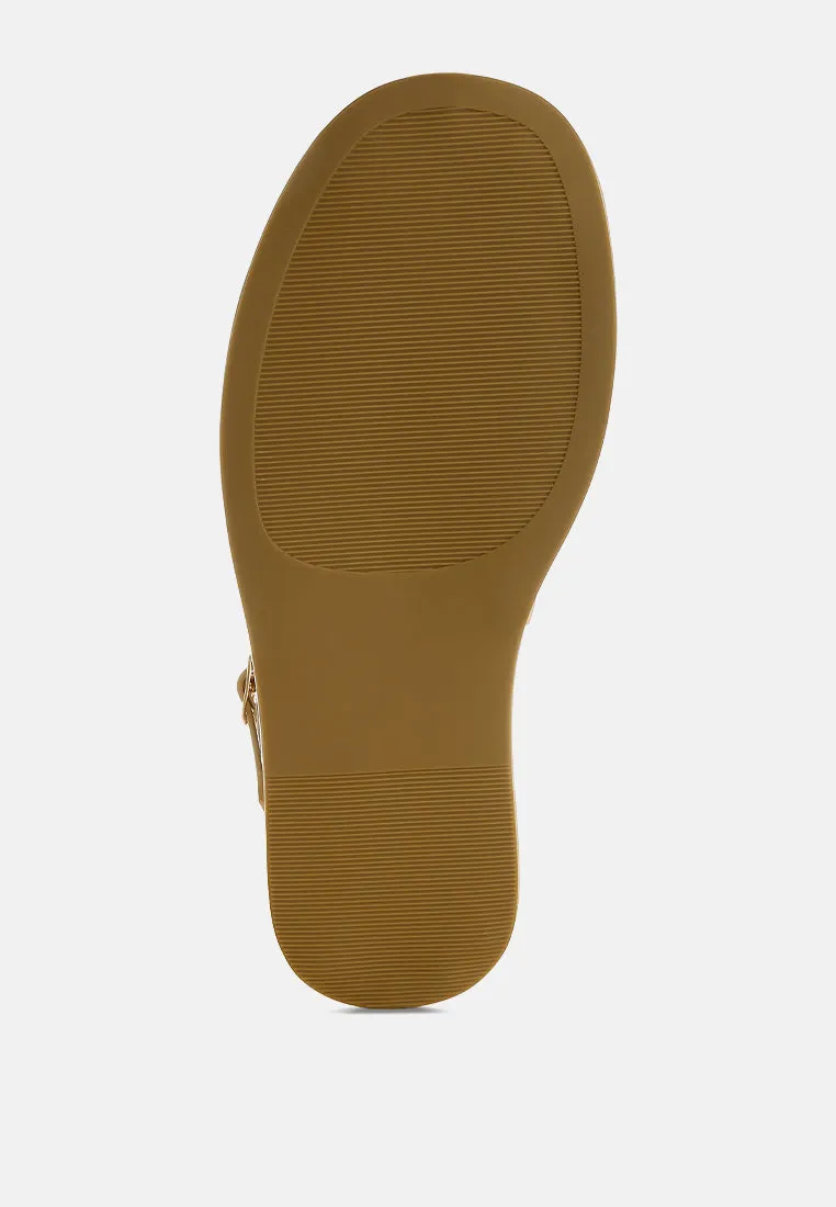 Raffia Flatform Sandals By RUW