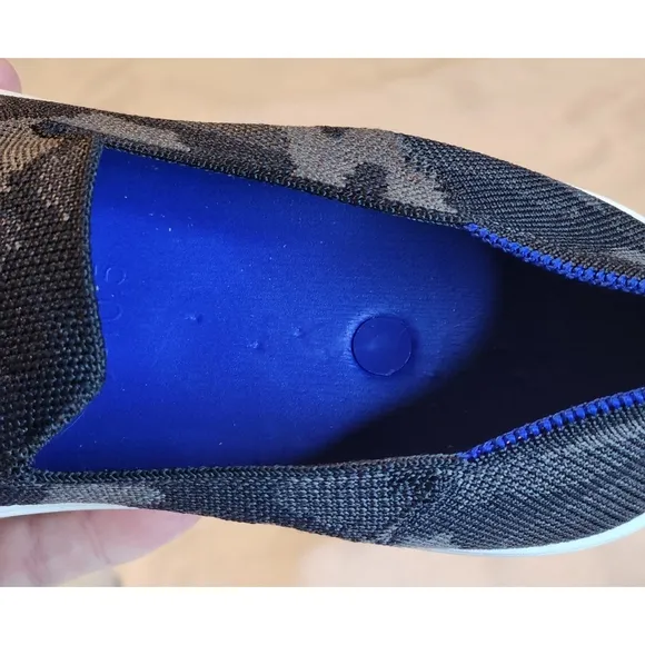 Rothys The Sneaker Women's Camo Gray Black Blue Size 10W