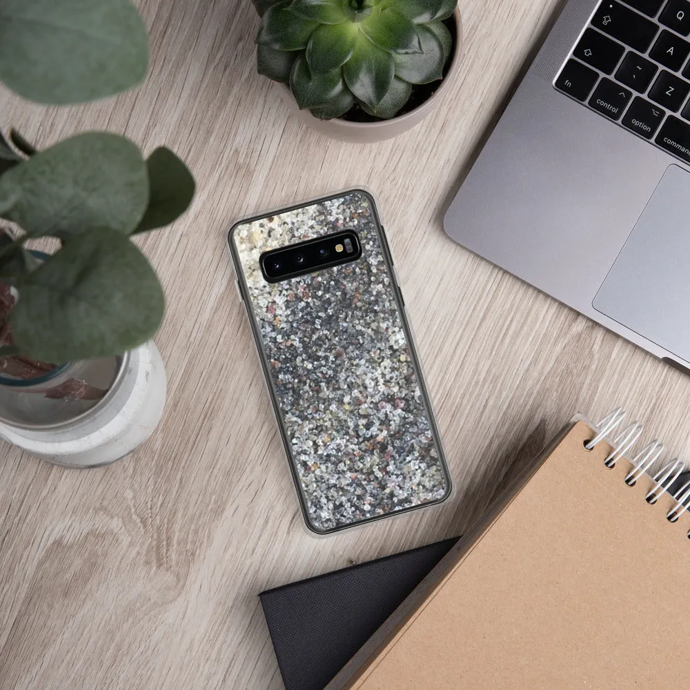 Sand - White, Black, Gray Ombré Samsung phone case