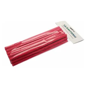 Santorini Flexible Rollers Small Red 12mm 18pk