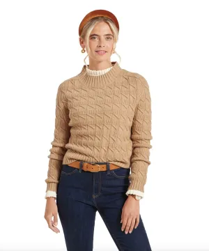 Schoffel Womens Sandsend cable - Warm Sand or Navy