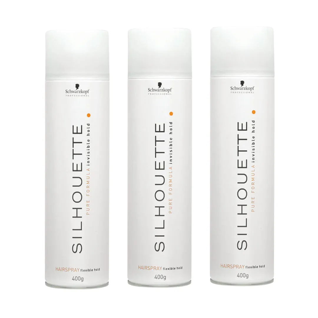Schwarzkopf Silhouette Flexible Hold Lacquer 400g Trio
