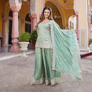 Sea Green Lehenga Choli