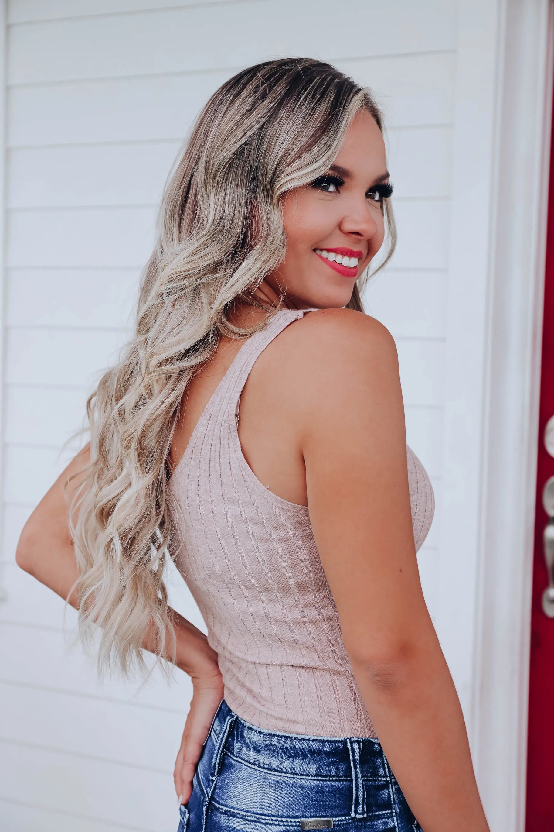 Seely Ribbed Tank - Oatmeal
