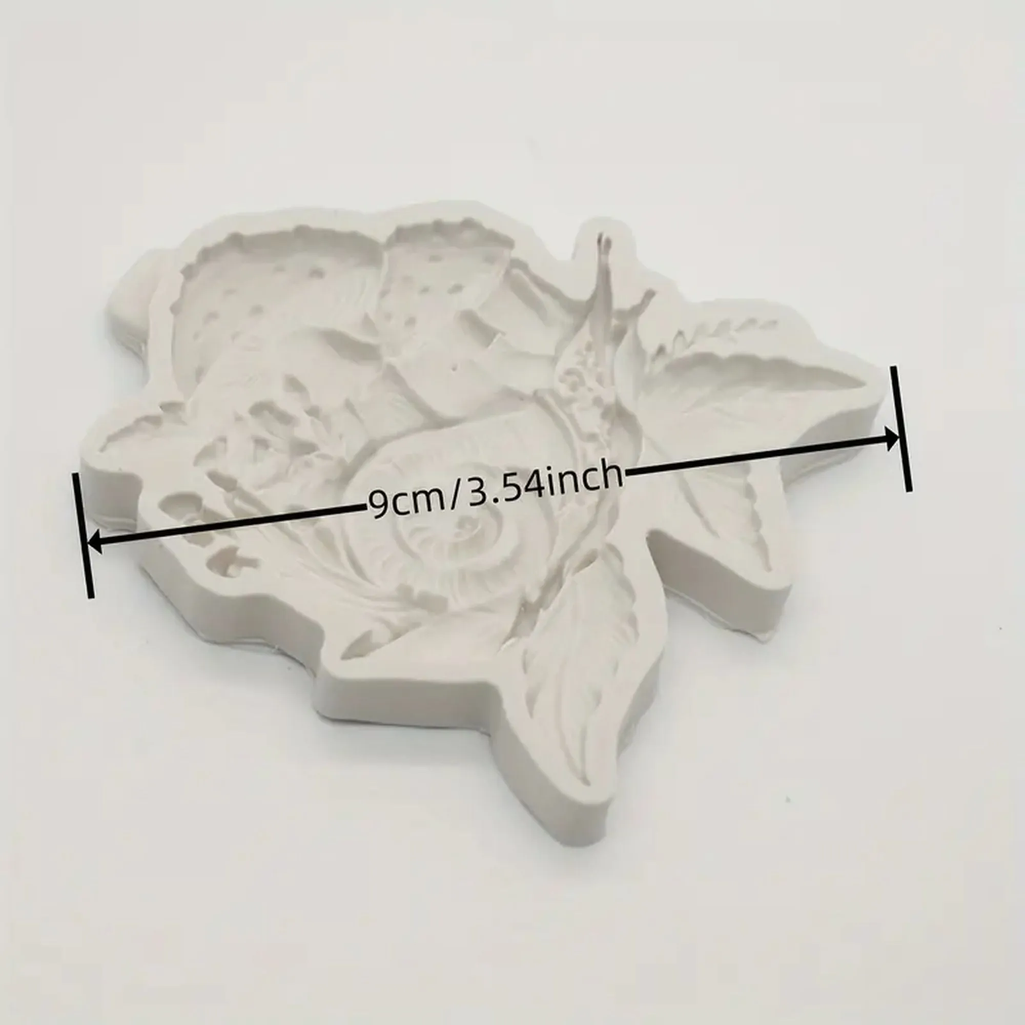 Snail and Mushroom Silicone Mold Cake Decorating Tool for Crafts, Resin, Polymer Clay.
