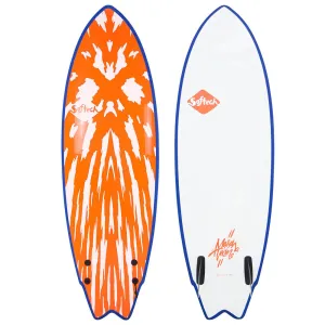 Softtech Mason Twin II 5'6 Surfboard - Red White