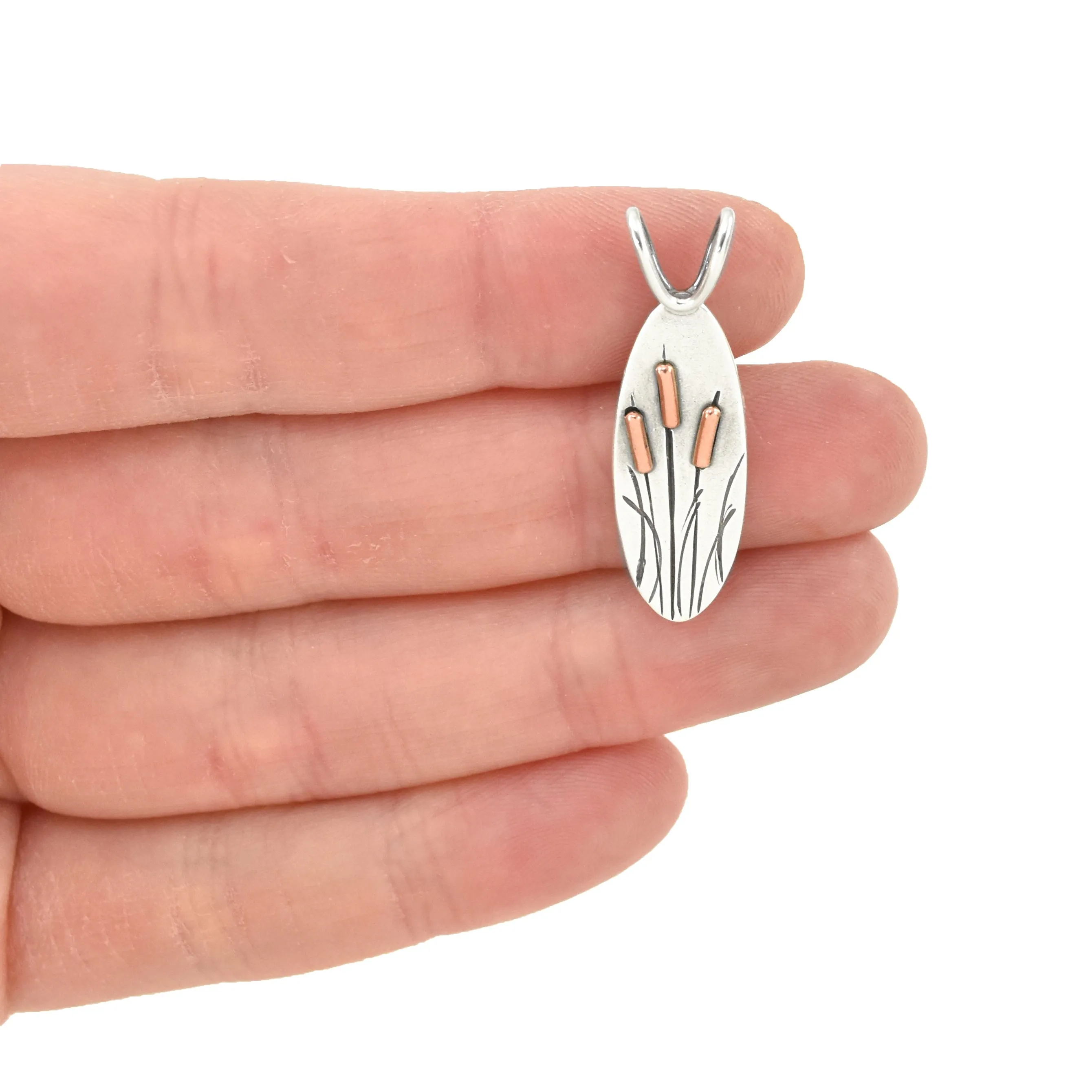 Spring Cattails Pendant