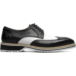 Stacy Adams Beaumont Wingtip Oxford in Black and White
