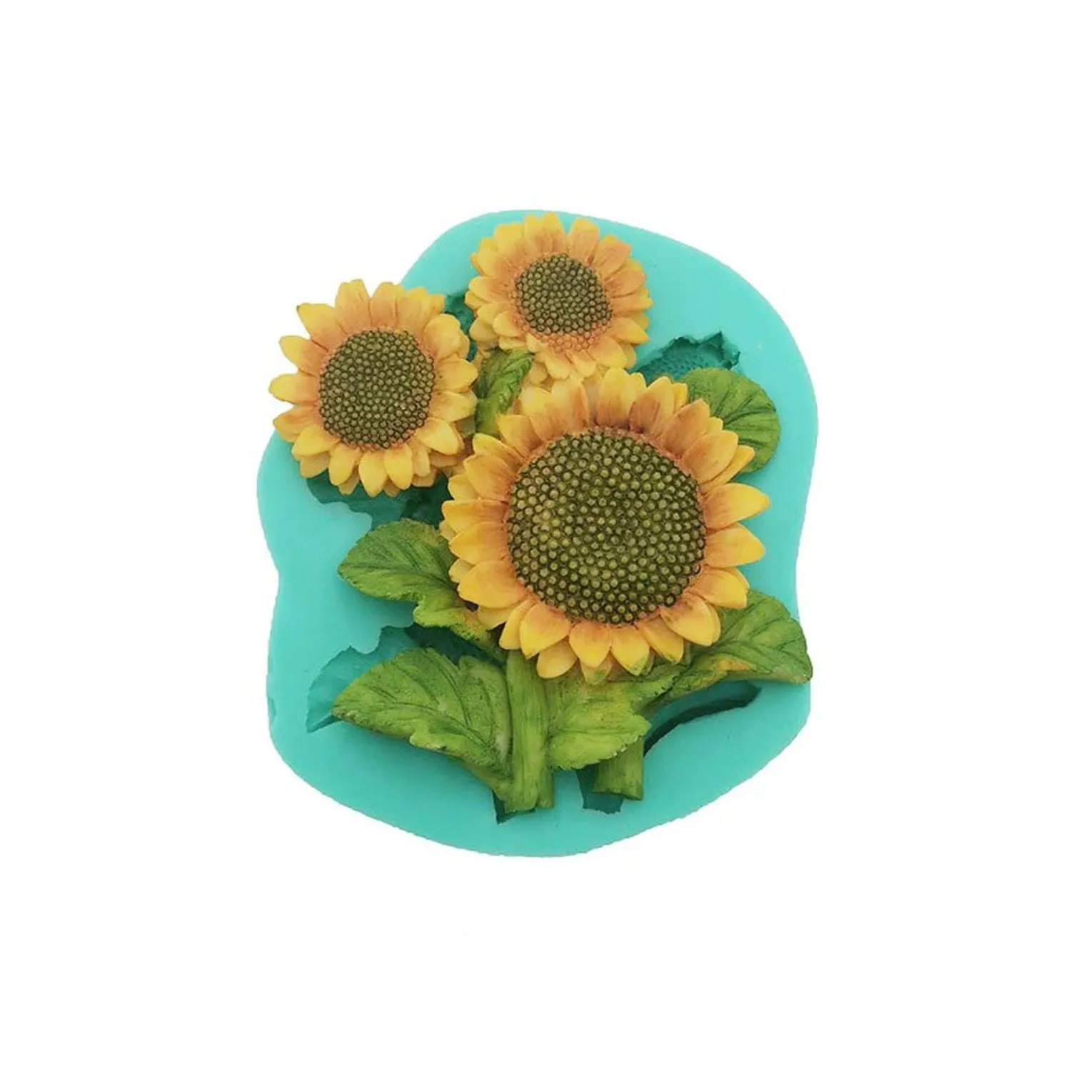 Sunflower   Silicone Mold Cake Decorating Tool for Crafts, Resin,Polymer Clay.