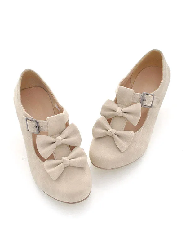 Sweet Lolita Footwear Bows Prism Heel Lolita Pumps