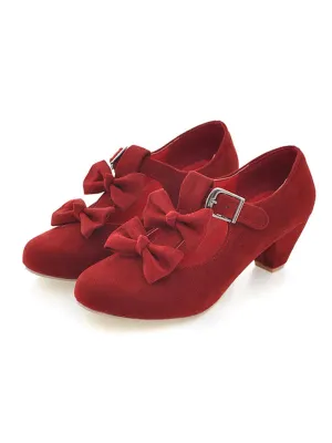 Sweet Lolita Footwear Bows Prism Heel Lolita Pumps
