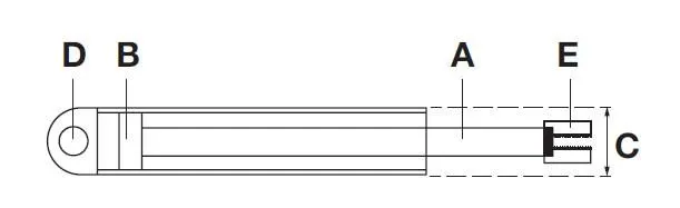 Tiltcylinder SC8 HACO to Suit DH-LM 1500/2000 (CS0803)