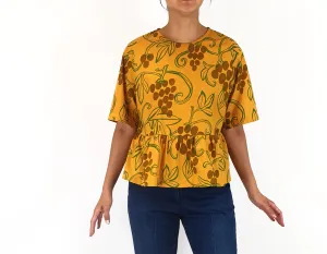 Togetherness Design mustard cotton top size small