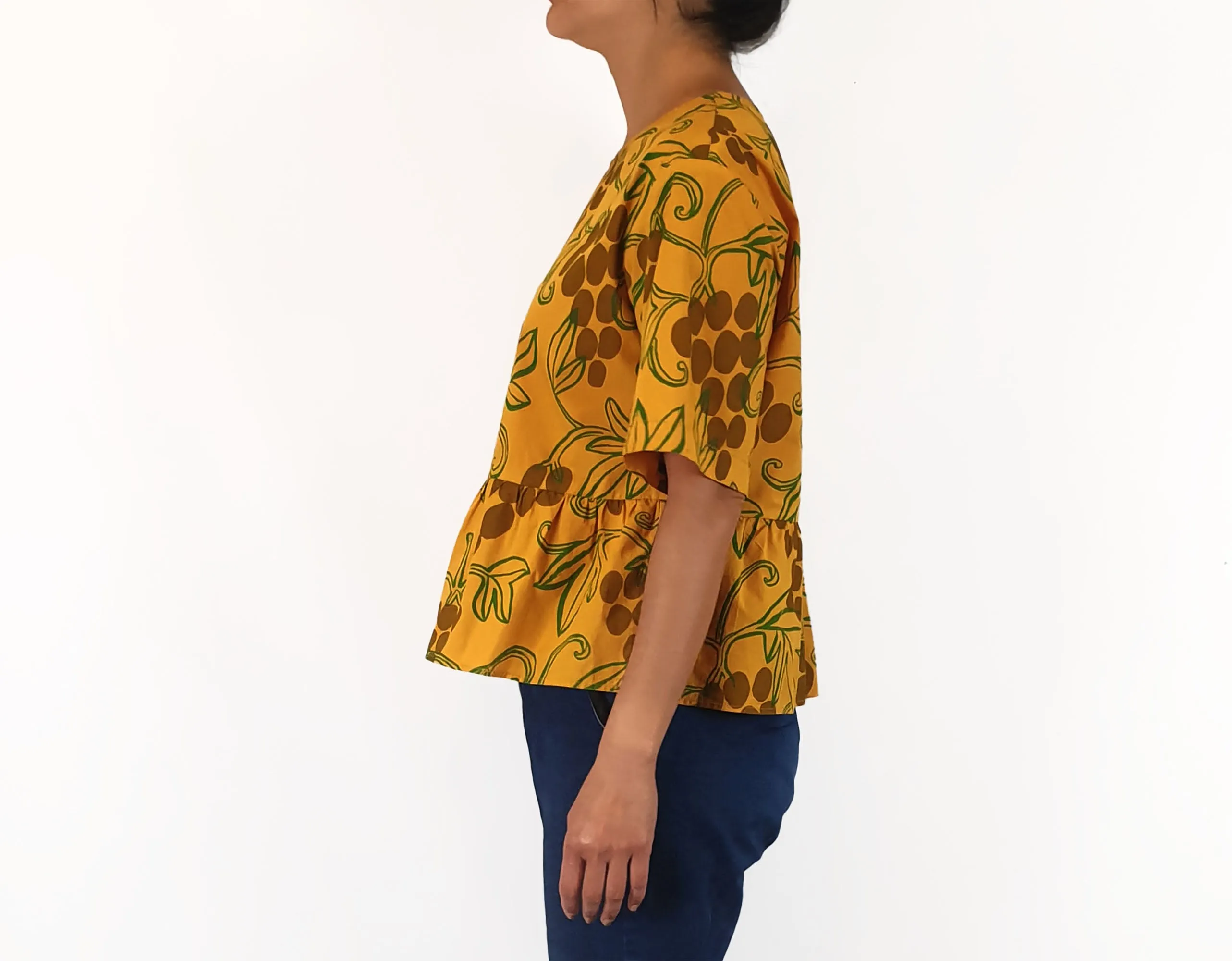 Togetherness Design mustard cotton top size small