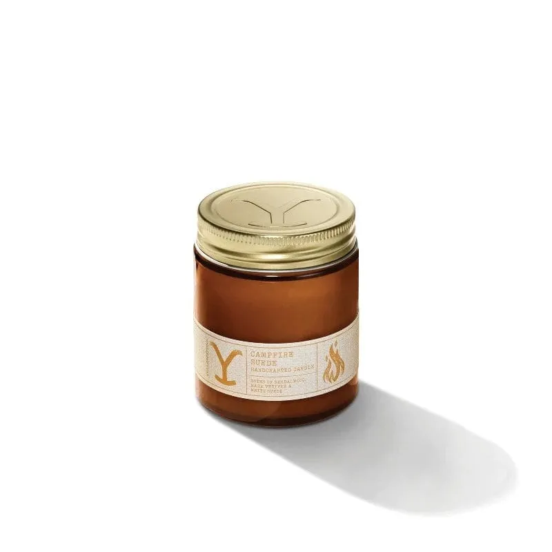 Tru Western Wax Candle Yellowstone Campfire Suede