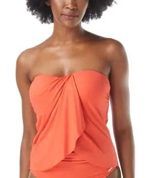 Vince Camuto Draped Bandeau Tankini Top V21516