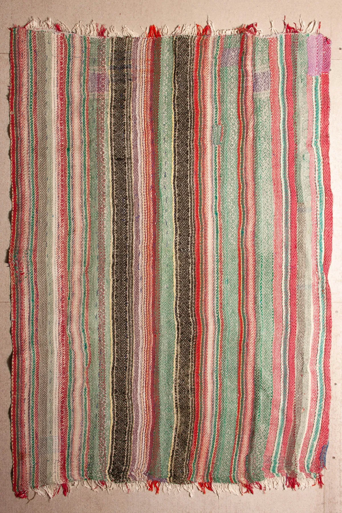 Vintage Dowry Kantha Blanket, #32 - 66"x46"