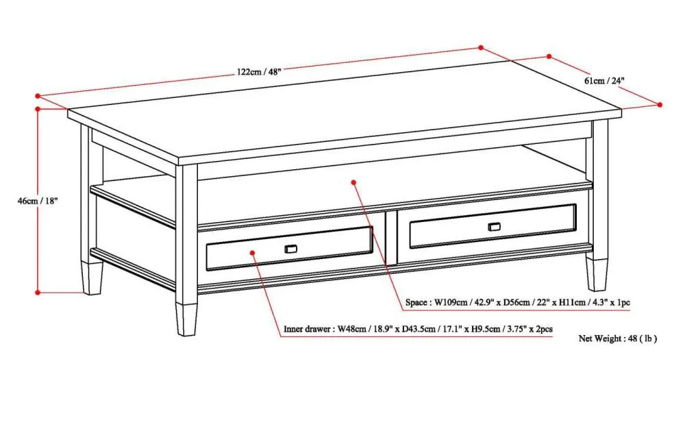 Warm Shaker Coffee Table