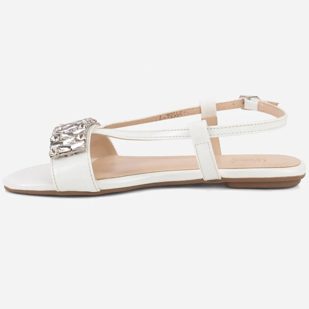 Women "DANTE" Stylish Diamantes Sandals