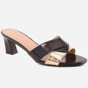 Women "DELTA" Comfortable Block Heel Slip On Sandals