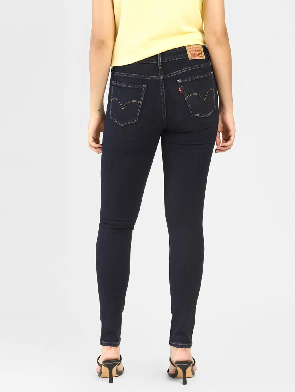 Women's 711 Blue Skinny Fit Mid Rise Jeans