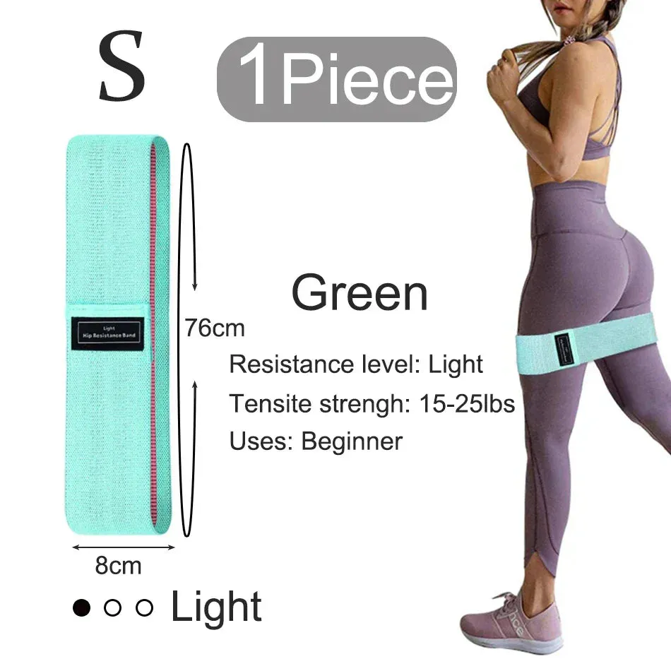 WOSWEIR 1/2/3PCS Elastic Rubber Bands Set for Women Men Fitness Gym Home Resistance Booties Band Hip Circle Expander Workout