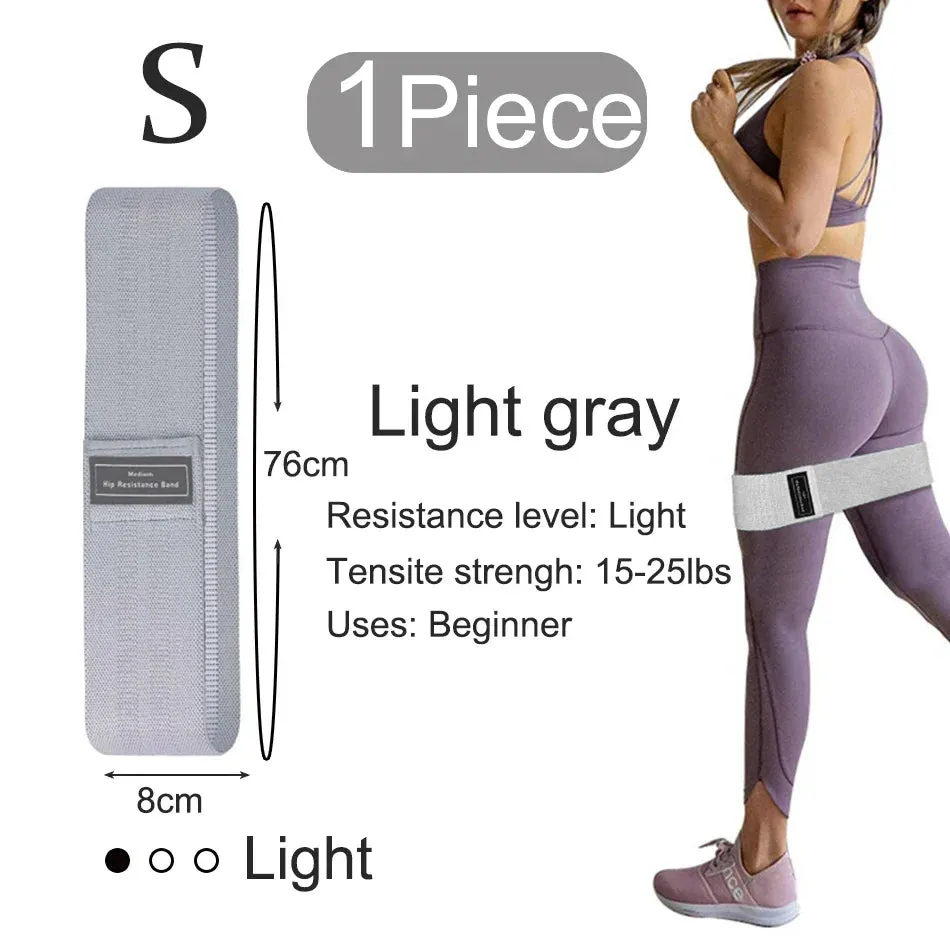 WOSWEIR 1/2/3PCS Elastic Rubber Bands Set for Women Men Fitness Gym Home Resistance Booties Band Hip Circle Expander Workout
