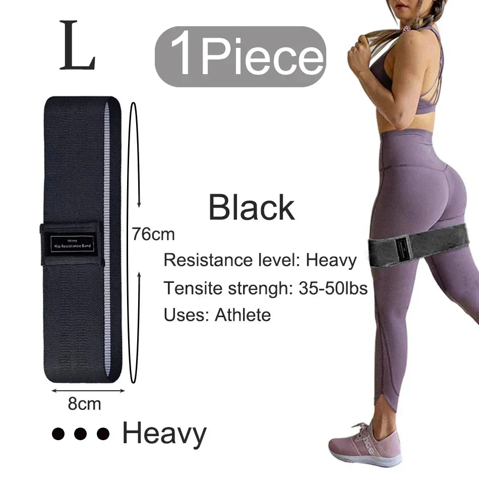 WOSWEIR 1/2/3PCS Elastic Rubber Bands Set for Women Men Fitness Gym Home Resistance Booties Band Hip Circle Expander Workout