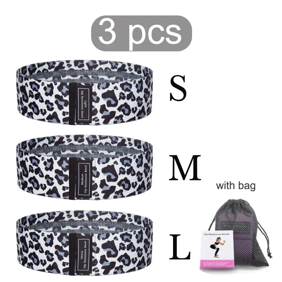 WOSWEIR 1/2/3PCS Elastic Rubber Bands Set for Women Men Fitness Gym Home Resistance Booties Band Hip Circle Expander Workout
