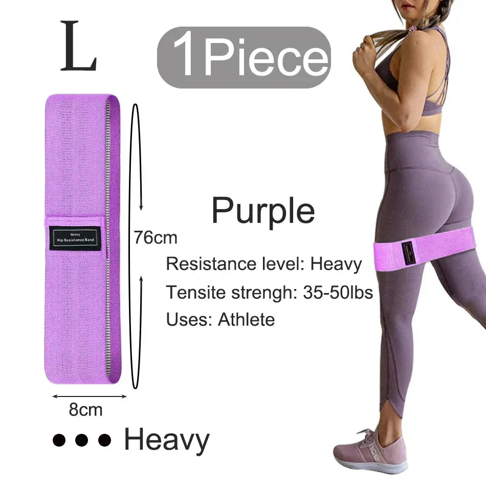 WOSWEIR 1/2/3PCS Elastic Rubber Bands Set for Women Men Fitness Gym Home Resistance Booties Band Hip Circle Expander Workout