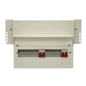Wylex F43NMHIIX12DT 12 Way Dual Tariff Meter Cabinet   2x100A Main Switch, Flexible Configuration